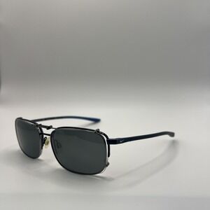 Nike w/FLEXON BRIDGE 4300 401 56-18-145 Navy Blue Eyeglasses w/Sunglass Clip
